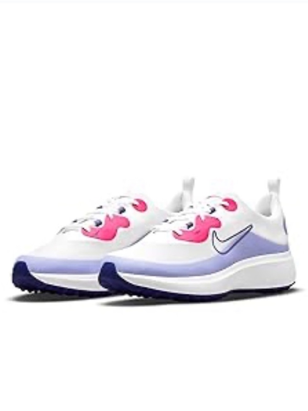 Women’s Nike Golf Ace Summerlite Pink Purple White Shoes Sneakers - Size 9